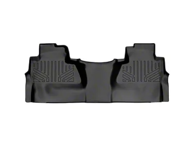 SmartLiner Smart Coverage Custom Fit Rear Floor Liner; Full Floor Coverage; Black (14-18 Silverado 1500 Crew Cab w/o Vinyl Flooring)