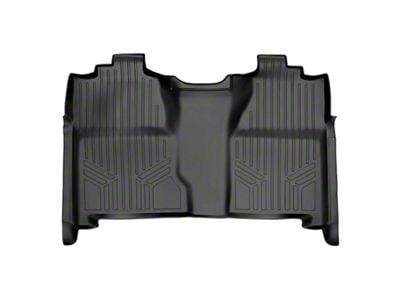 SmartLiner Smart Coverage Custom Fit Rear Floor Liner; Full Floor Coverage; Black (07-14 Silverado 2500 HD Crew Cab w/o Rear Tool Box & Vinyl Flooring)