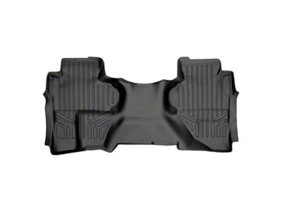 SmartLiner Smart Coverage Custom Fit Rear Floor Liner; Full Floor Coverage; Black (15-19 Silverado 2500 HD Double Cab w/o Vinyl Flooring)