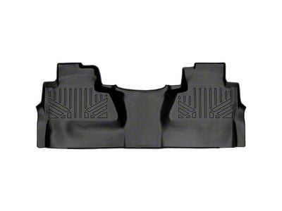 SmartLiner Smart Coverage Custom Fit Rear Floor Liner; Full Floor Coverage; Black (15-19 Silverado 2500 HD Crew Cab w/o Vinyl Flooring)