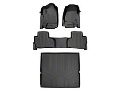 SmartLiner Smart Coverage Custom Fit Front, Rear and Cargo Liners; Behind 2nd Row; Black (15-20 Tahoe w/ 2nd Row Bucket Seats)