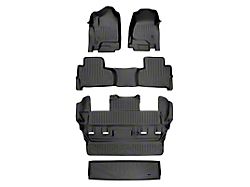 SmartLiner Smart Coverage Custom Fit Front, 2nd Row, 3rd Row Floor and Cargo Liners; Behind 2nd Row; Black (15-20 Tahoe w/ 2nd Row Bucket Seats)