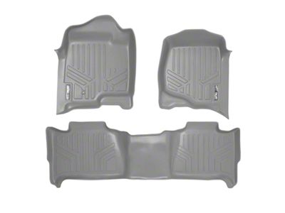 SmartLiner Smart Coverage Custom Fit Front and Rear Floor Liners; Gray (07-14 Tahoe, Excluding Hybrid)