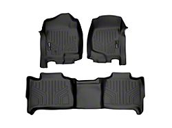 SmartLiner Smart Coverage Custom Fit Front and 2nd Row Floor Liners; Black (07-14 Tahoe)