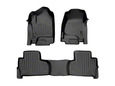 SmartLiner Smart Coverage Custom Fit Front and 2nd Row Floor Liners; Black (15-20 Tahoe w/ 2nd Row Bucket Seats)