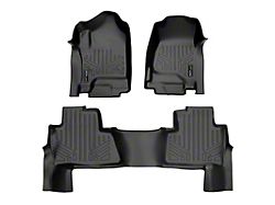 SmartLiner Smart Coverage Custom Fit Front and 2nd Row Floor Liners; Black (15-20 Tahoe w/ 2nd Row Bench Seat)