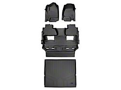 SmartLiner Smart Coverage Custom Fit Front, 2nd Row Floor and Cargo Liners; Behind 2nd Row; Black (15-20 Tahoe w/ 2nd Row Bucket Seats)