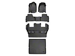 SmartLiner Smart Coverage Custom Fit Front, 2nd Row, 3rd Row Floor and Cargo Liners; Behind 2nd Row; Black (15-20 Yukon w/ 2nd Row Bucket Seats)
