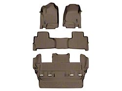 SmartLiner Smart Coverage Custom Fit Front, 2nd Row and 3rd Row Liners; Tan (15-20 Yukon w/ 2nd Row Bucket Seats)