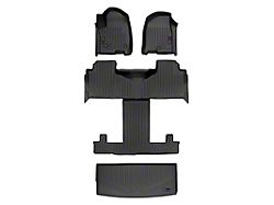 SmartLiner Smart Coverage Custom Fit Front, 2nd Row and Cargo Liners; Behind 3rd Row; Black (21-26 Yukon w/ 2nd Row Bucket Seats)