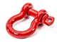 Smittybilt 3/4-Inch 4.75 Ton D-Ring Shackle; Red