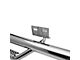 Smittybilt 3-Inch Round Wheel-to-Wheel Nerf Side Step Bars; Stainless Steel (04-08 F-150 SuperCab w/ 6-1/2-Foot Bed, SuperCrew w/ 5-1/2-Foot Bed)