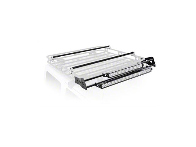 Smittybilt Defender Roof Rack LED Light Bar Mount Kit; 4-Foot (Universal; Some Adaptation May Be Required)