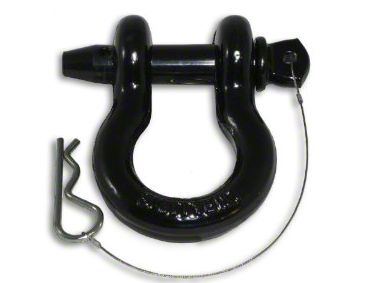 Smittybilt Sierra 7/8 in. 6.5 Ton D-Ring Shackle w/ Locking Pin - Black ...
