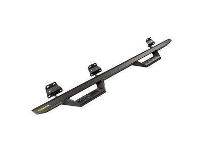 Smittybilt Angular Drop Side Step Bars; Textured Black (17-25 F-250 Super Duty)