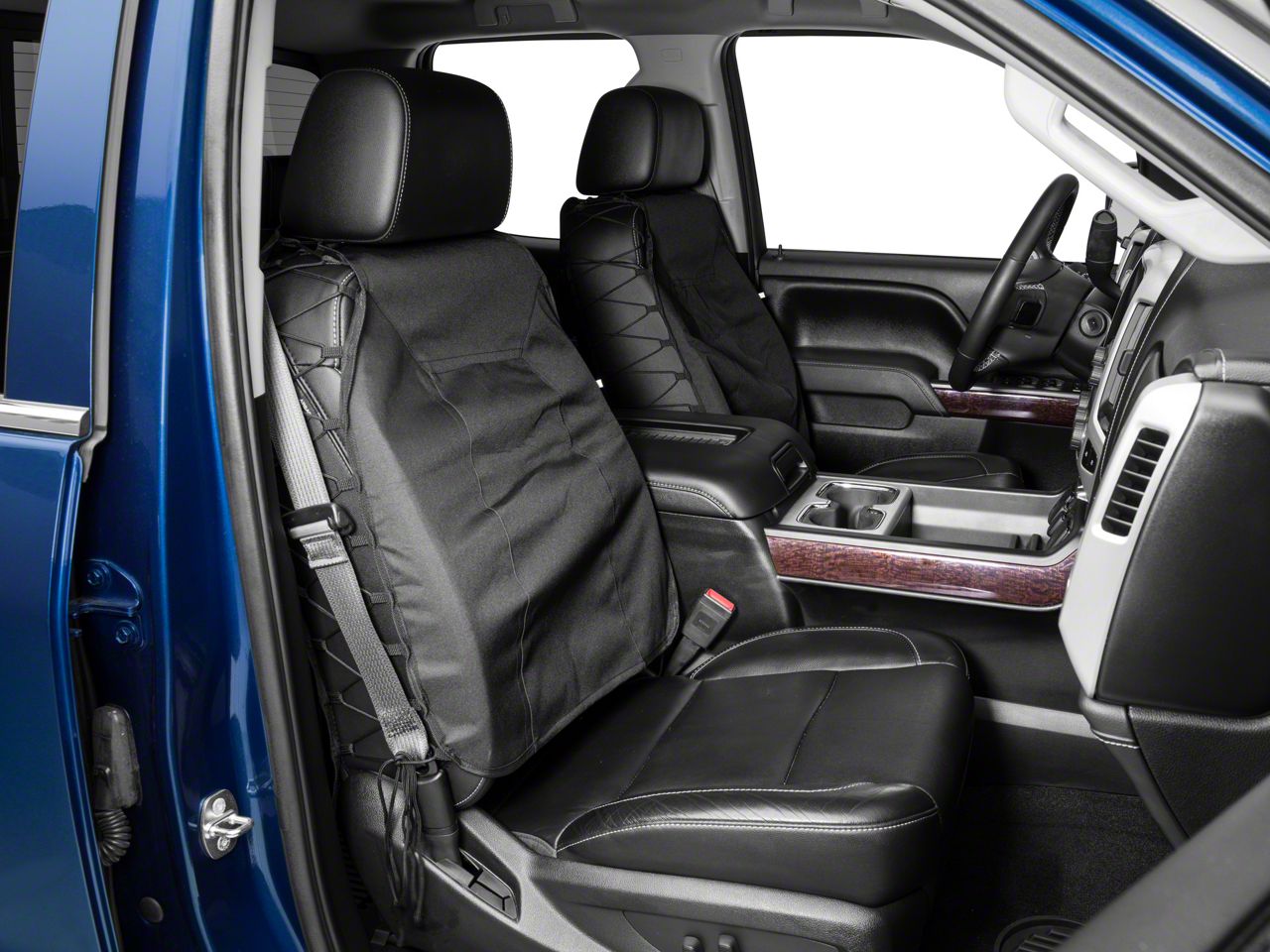 Smittybilt Sierra 1500 G.E.A.R. Custom Fit Front Seat Covers; Black