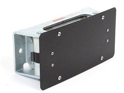 Smittybilt License Plate Bracket for 4-Way Roller Fairleads (Universal; Some Adaptation May Be Required)