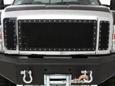 Smittybilt M1 Wire Mesh Upper Grille Insert; Satin Black (14-15 Silverado 1500)