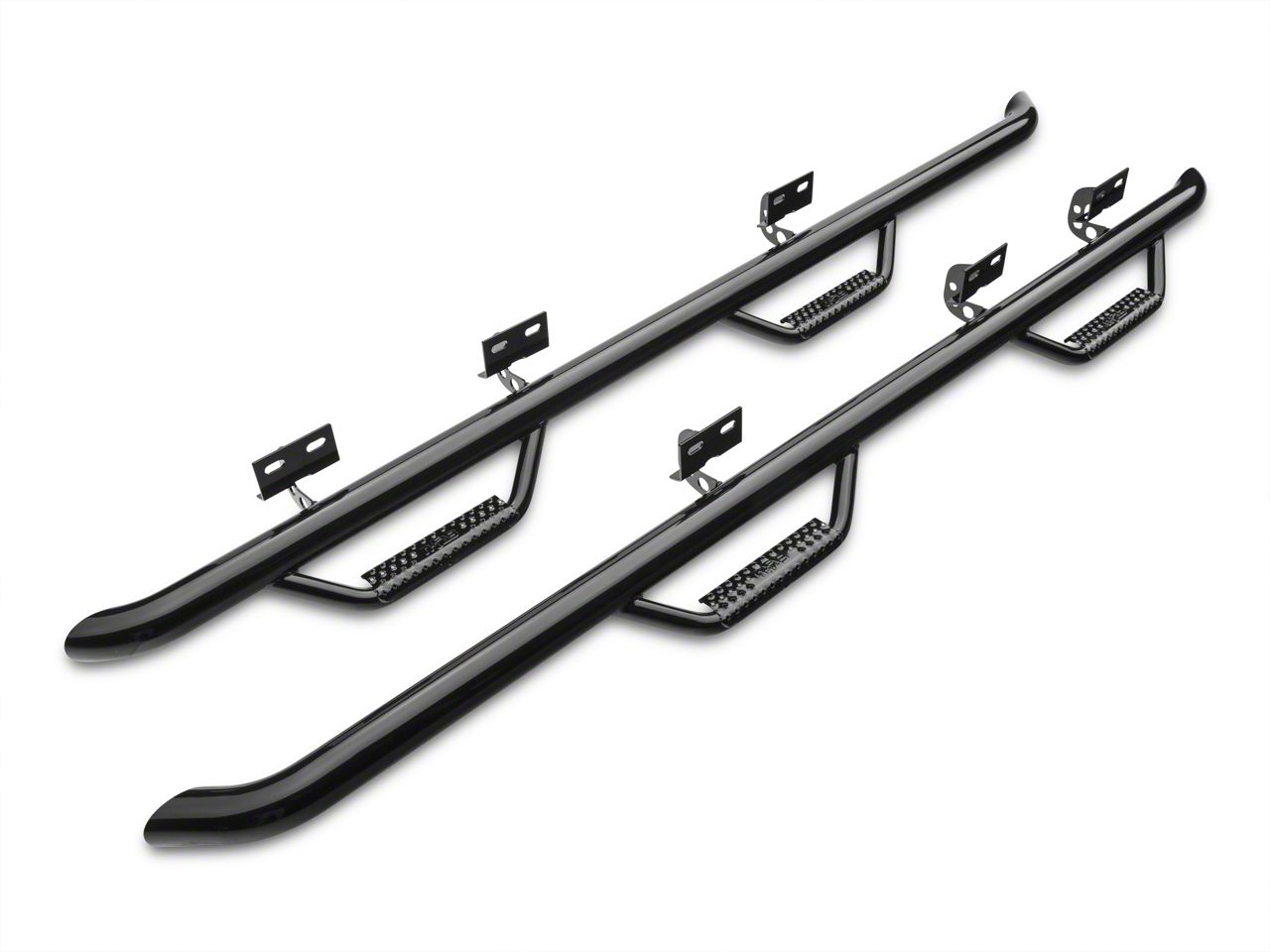Smittybilt F150 Nerf Side Step Bars; Gloss Black T530931 (0414 F150