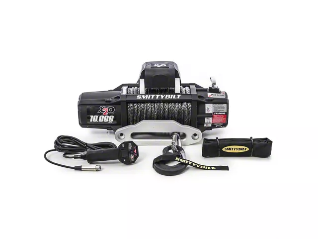 Smittybilt X2O Gen2 10K Waterproof 10,000 lb. Winch with Synthetic Rope and Wireless Control (Universal; Some Adaptation May Be Required)