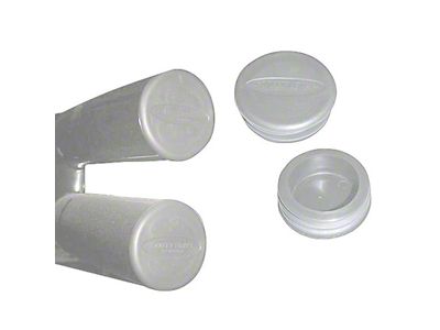 Smittybilt 3-Inch Tube Bumper End Cap; Chrome (Universal; Some Adaptation May Be Required)