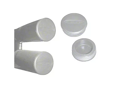 Smittybilt 3-Inch Tube Bumper End Cap; Chrome (Universal; Some Adaptation May Be Required)