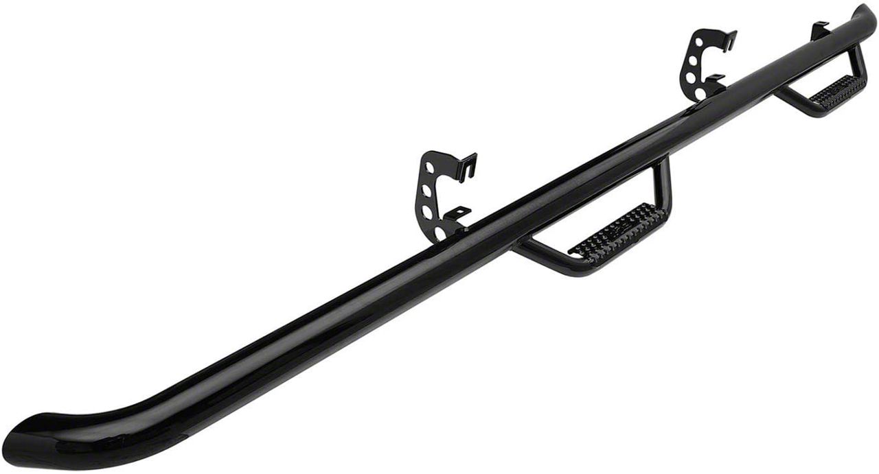Smittybilt Silverado 2500 Wheel to Wheel Nerf Side Step Bars; Gloss