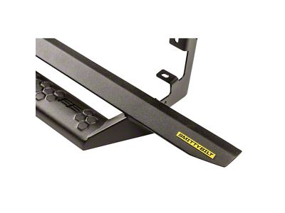Smittybilt Angular Drop Side Step Bars; Textured Black (20-25 Silverado 3500 HD Crew Cab)