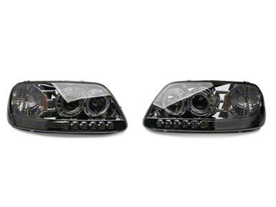 Projector Headlights; Chrome Housing; Smoked Lens (97-03 F-150)