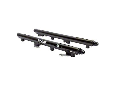 Snow Performance Billet Fuel Rail Kit for Factory Height Injectors; Return Style (14-24 6.4L RAM 3500)