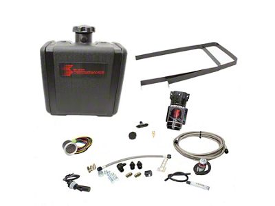 Snow Performance Stage 2.5 Boost Cooler with Tank; Stainless Steel Braided Line (11-24 6.7L Powerstroke, 7.3L F-250 Super Duty)