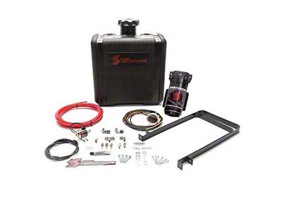 Snow Performance Stage 2.5 Boost Cooler with Tank; Red High Temp Nylon Tubing (11-24 6.7L Powerstroke, 7.3L F-350 Super Duty)