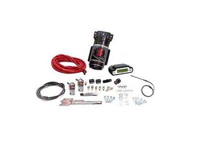 Snow Performance Stage 3 Boost Cooler without Tank; Red High Temp Nylon Tubing (11-25 6.7L Powerstroke, 7.3L F-350 Super Duty)