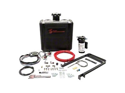 Snow Performance Stage 3 Boost Cooler with Tank; Red High Temp Nylon Tubing (03-09 5.9L RAM 2500)