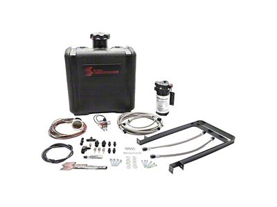 Snow Performance Stage 2.5 Boost Cooler with Tank; Stainless Steel Braided Line (07-24 6.6L Duramax Sierra 2500 HD)