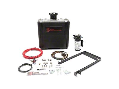 Snow Performance Stage 2.5 Boost Cooler with Tank; Red High Temp Nylon Tubing (07-25 6.6L Duramax Silverado 2500 HD)