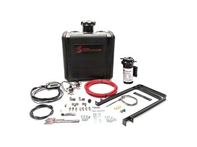 Snow Performance Stage 3 Boost Cooler with Tank; Red High Temp Nylon Tubing (07-25 6.6L Duramax Silverado 2500 HD)