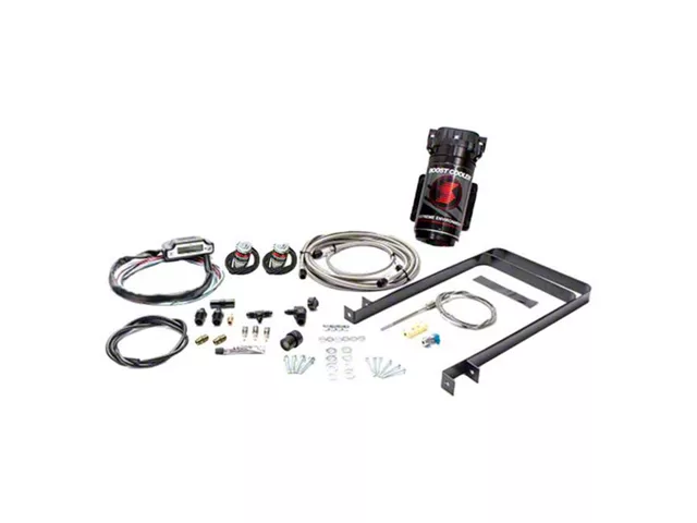 Snow Performance Stage 3 Boost Cooler without Tank; Stainless Steel Braided Line (07-24 6.6L Duramax Silverado 2500 HD)
