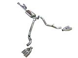 Mach 44 Dual Exhaust System with Polished Tips; Side Exit (14-18 5.3L Sierra 1500)