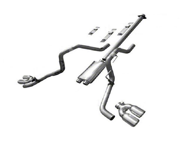 Solo Performance Mach 40 XV Dual Exhaust System with Polished Tips; Side Exit (15-20 5.0L F-150)