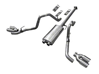 Solo Performance Mach 44 XV Dual Exhaust System with Polished Tips; Side Exit (15-20 3.5L EcoBoost F-150, Excluding Raptor & 19-20 Limited)