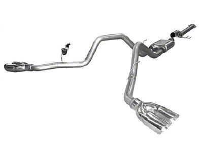 Solo Performance Mach X Dual Exhaust System with Polished Tips; Side Exit (11-14 5.0L F-150)