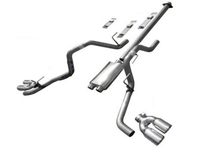 Solo Performance Mach 40 XV Dual Exhaust System; Side Exit (15-20 5.0L F-150)