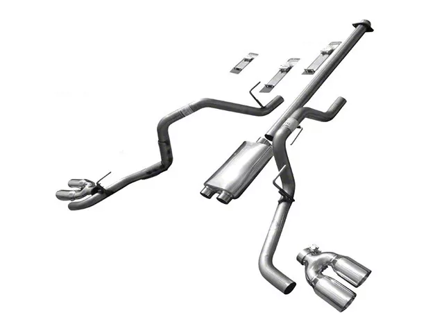 Solo Performance Mach 40 XV Dual Exhaust System; Side Exit (15-20 5.0L F-150)