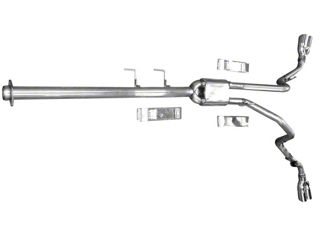 Dual 2.5" Stainless Steel Cat-Back Exhaust Muffler System For 2011-2014 Ford F150 3.5L EcoBoost