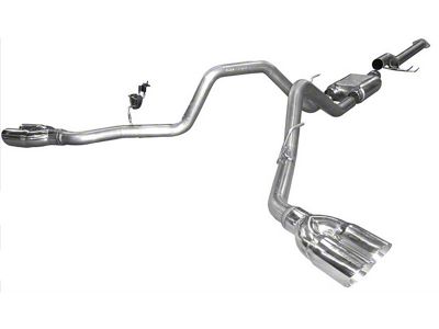 Solo Performance Mach X Dual Exhaust System with Resonator; Side Exit (11-14 5.0L F-150)