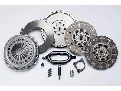 South Bend Clutch Stage 4 Street Dual Disc Organic/Ceramic Clutch Kit with Flywheel; 10-Spline (03-04 5.9L RAM 2500 w/ NV4500 Transmission)