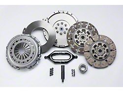 South Bend Clutch Stage 4 Street Dual Disc Organic/Ceramic Clutch Kit with Flywheel and Input Shaft Upgrade; 10-Spline (03-04 5.9L RAM 2500 w/ NV4500 Transmission)