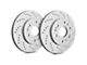 SP Performance Cross-Drilled 6-Lug Rotors with Gray ZRC Coating; Rear Pair (21-22 Colorado)