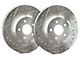 SP Performance Cross-Drilled and Slotted Rotors with Silver ZRC Coated; Front Pair (05-06 Silverado 1500 w/ Rear Drum Brakes; 07-18 Silverado 1500)